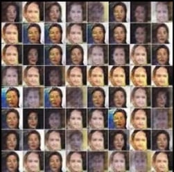 An example of mode collapse in image-based GANs