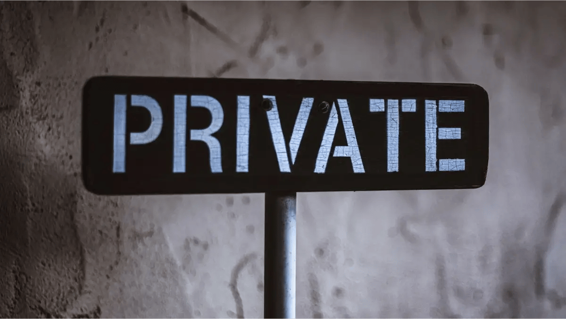 Private sign