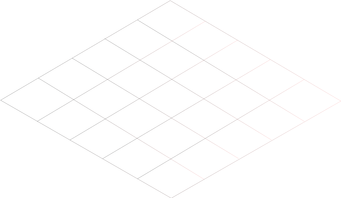 Isometric square pattern